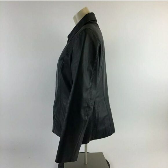Worthington Leather Black Jacket - Picture 3 of 7